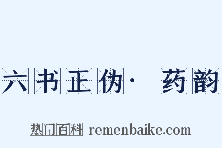 六书正伪·药韵是什么意思的图片